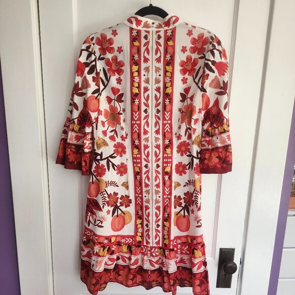 NWT Farm Rio Off-White Romantic Orchard Mini Dress, Size M - Picture 6 of 7